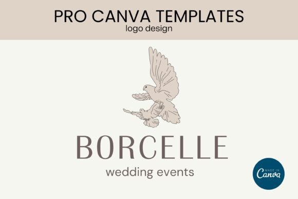 Download Wedding Agency Logo PRO Canva Template - Wedding Collection