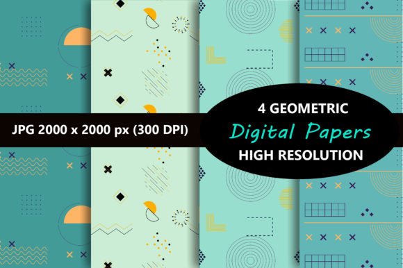 Download Mint Geometry Pattern - Premium Resources