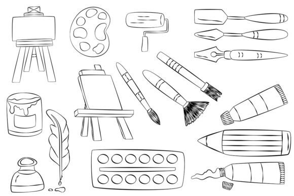Download Vectors Hand Drawn Art Supplies - Vectors Collection