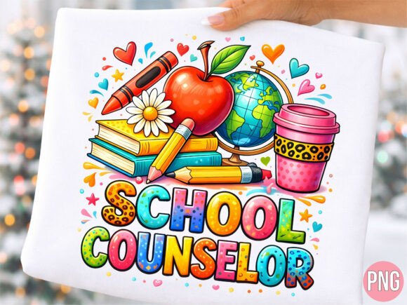 Download School Counselor Teacher Globe PNG SHIRT - Counselor Collection