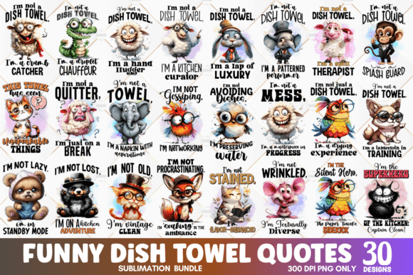 Download Funny Kitchen Dish Towel Sublimation Bun - Premium Bundle